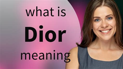 dior meaning in hindi oxford